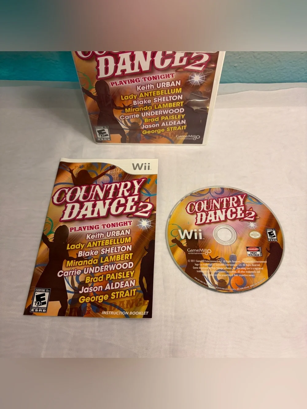 Country Dance 2 (Nintendo Wii, 2011) Complete CIB Tested & Works Wii Videogame